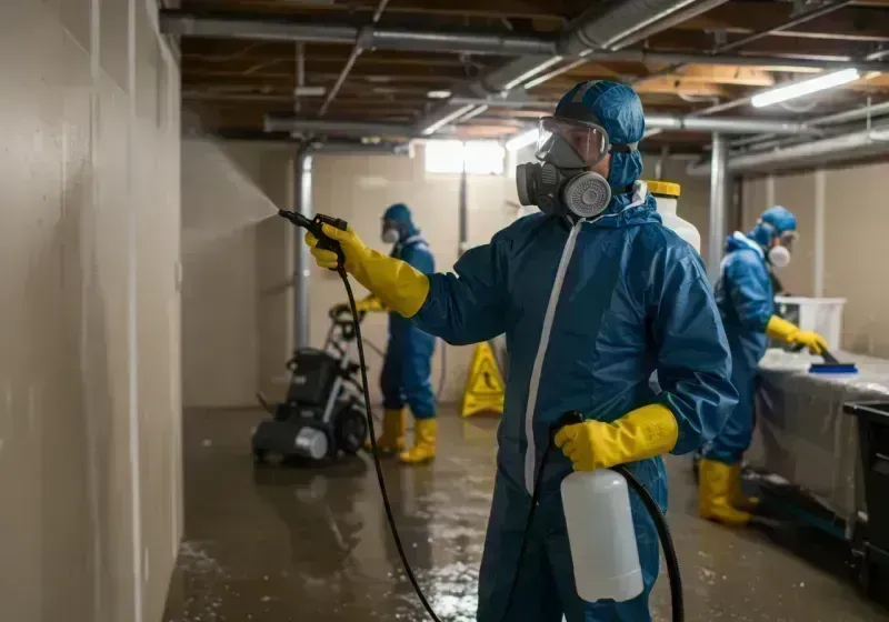 Basement Sanitization and Antimicrobial Treatment process in Hawthorne, CA